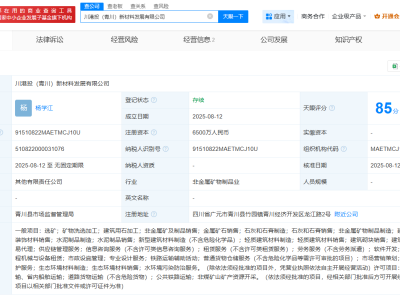 四川港投重资布局新材料领域，新公司注册资本高达6500万-知创网