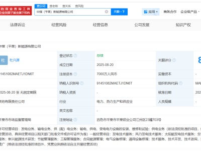 中煤电力等在广西成立新能源公司 注册资本7000万-知创网