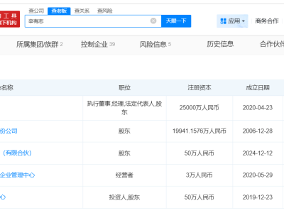 辛巴实控10家企业已注销-知创网