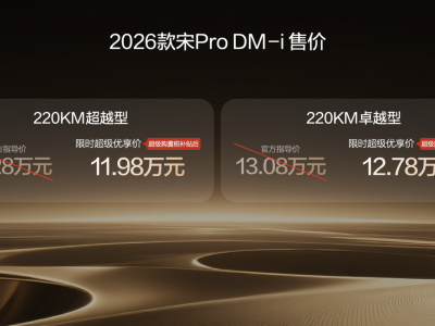 2026款宋Pro DM-i 220km版来袭，长续航低油耗，打造家庭出行新体验-知创网