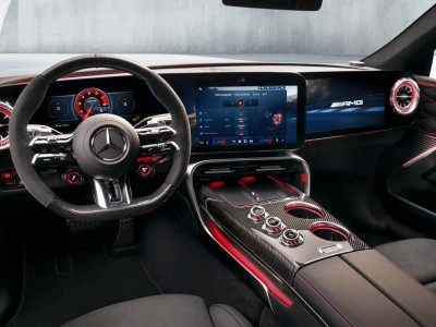 AMG GT XX四门轿跑量产版内饰曝光：三屏布局，纯电平台打造科技感十足-知创网